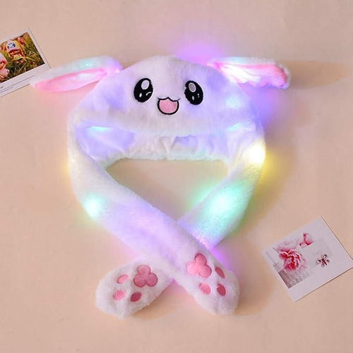 Cute Rabbit Plush Bunny Cap - The Ears Pop Hat Funny Bunny